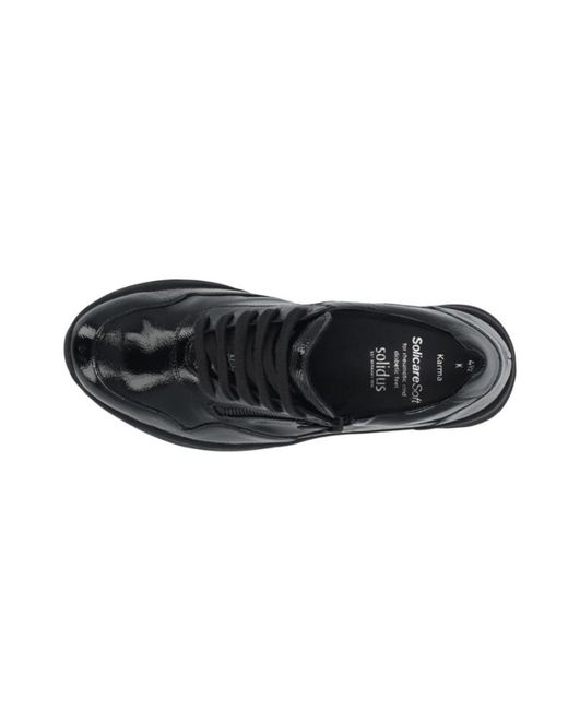 SOLIDUS Black Schnürschuh