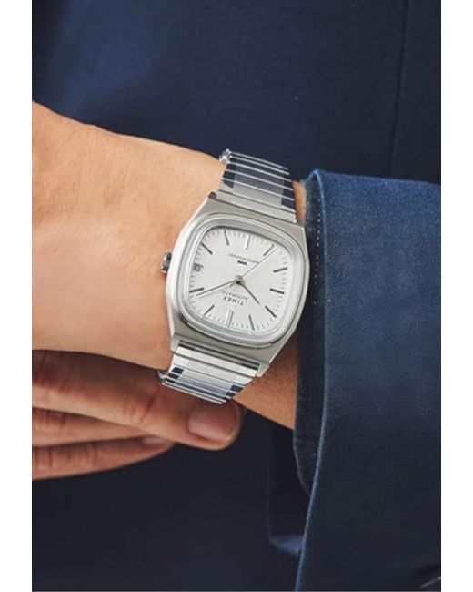 Timex Uhr Automatic 1983 E Line Reissue in Gray für Herren