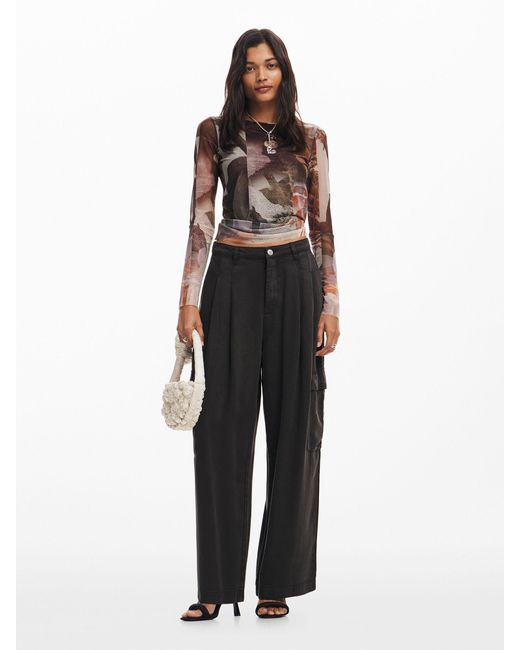 Desigual Black Cargohose