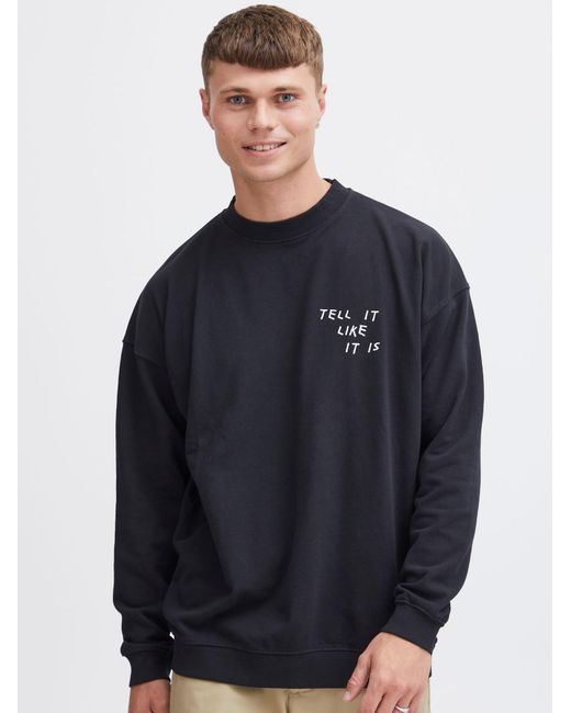 Solid Sweatshirt Ingvor in Blue für Herren