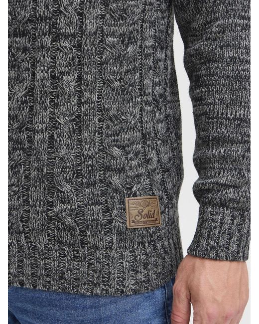 Solid Pullover Philemon in Gray für Herren