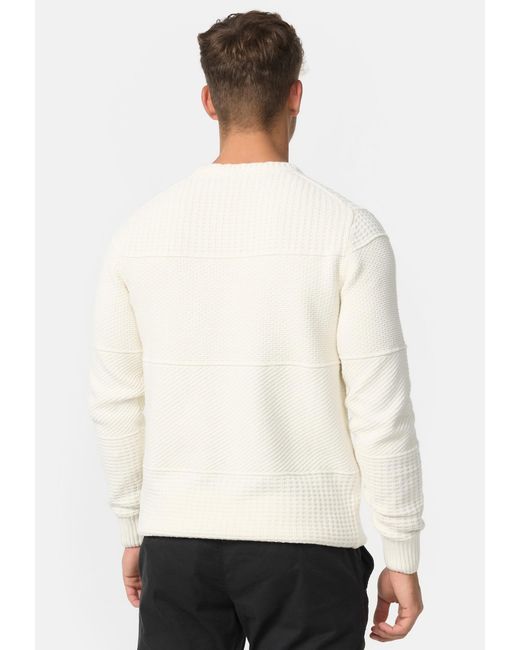 INDICODE Pullover Justice in White für Herren