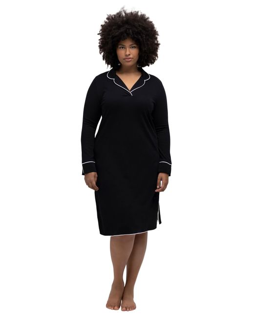 Ulla Popken Black Nachthemd