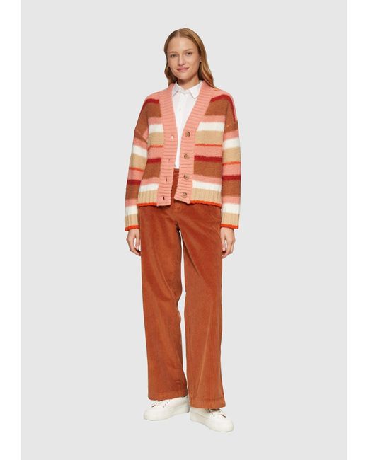 S.oliver Orange Strickjacke