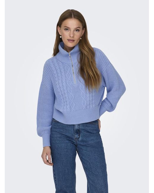ONLY Blue Pullover 'doritta'