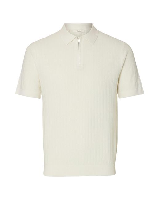 SELECTED Pullover Slhcurt in White für Herren
