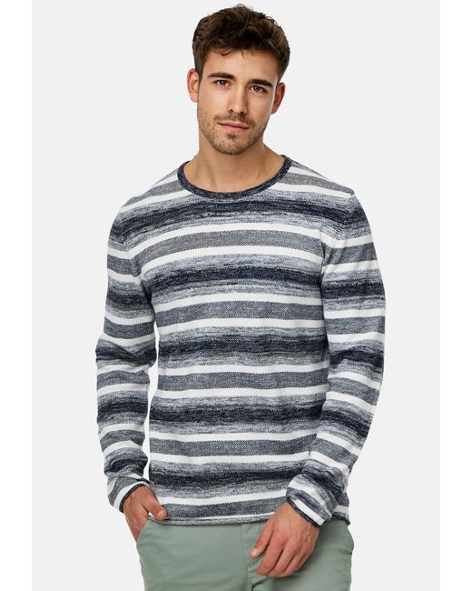 INDICODE Pullover Manfred in Gray für Herren