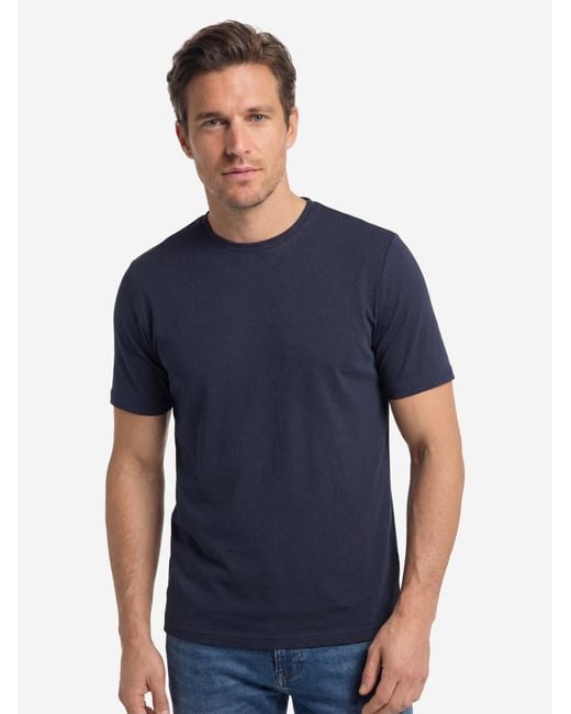 Redmond Shirt Basic in Blue für Herren
