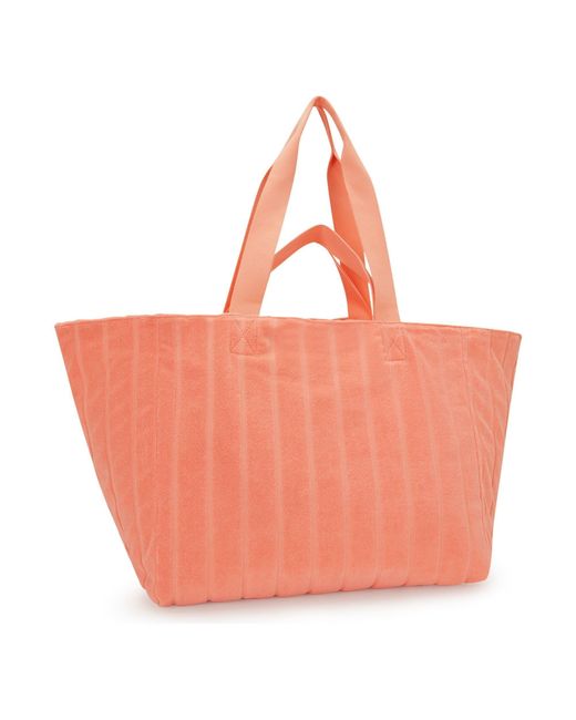 Kipling Red Shopper Beach