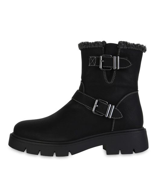 VAN HILL Black Stiefelette 'Samantha'