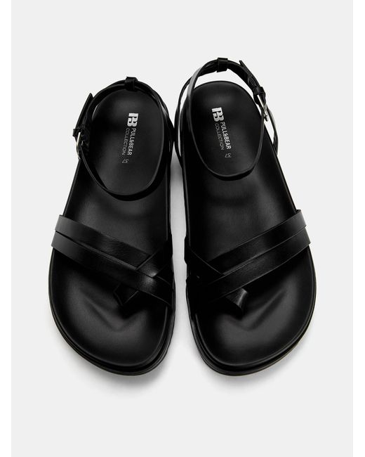 Pull&Bear Black Sandale