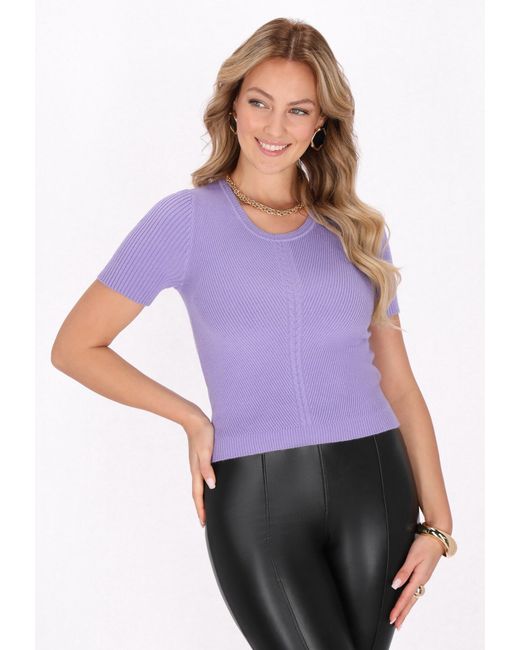 faina Purple Pullover