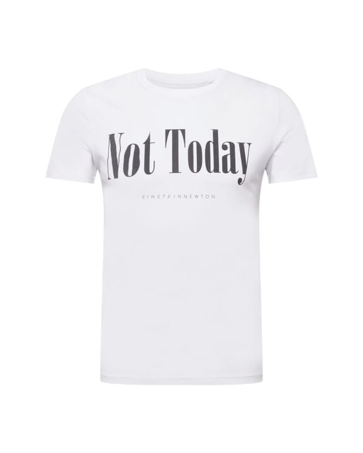 EINSTEIN & NEWTON T-shirt 'not today' in White für Herren