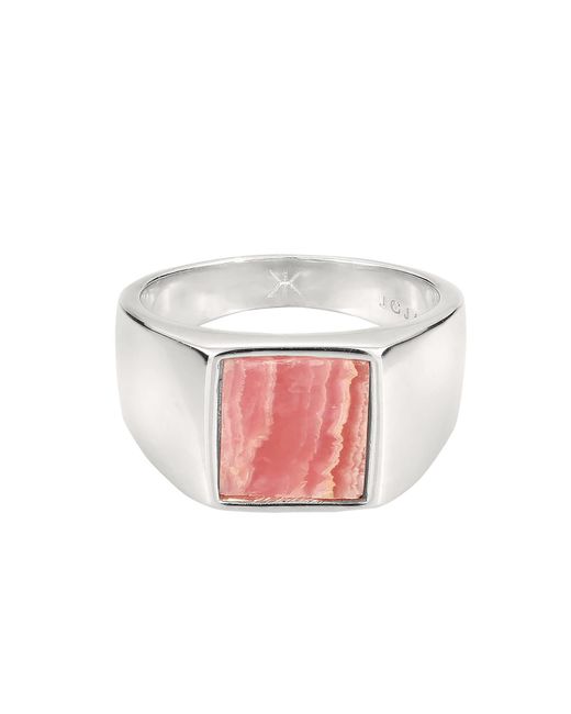 Kuzzoi Ring Rhodochrosit in Pink für Herren