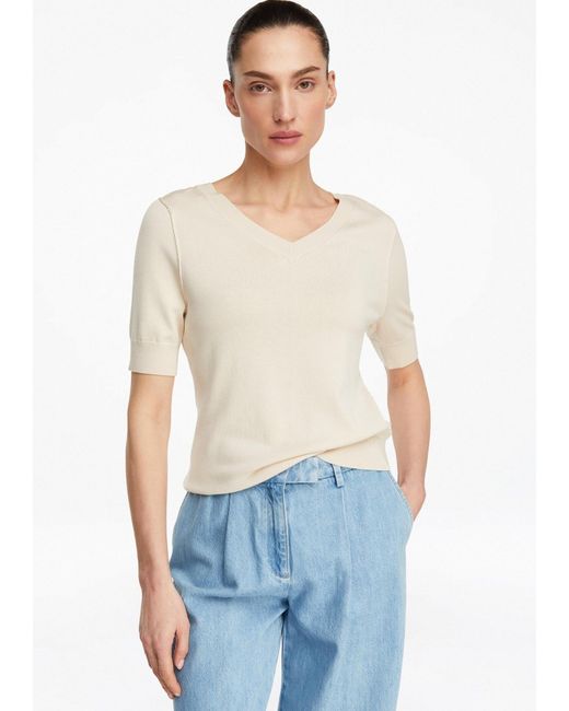 Comma, White Pullover