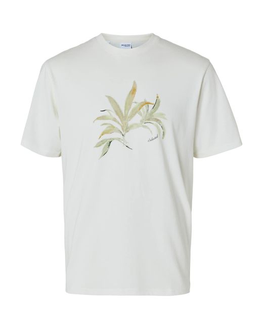 SELECTED T-shirt 'saul' in White für Herren