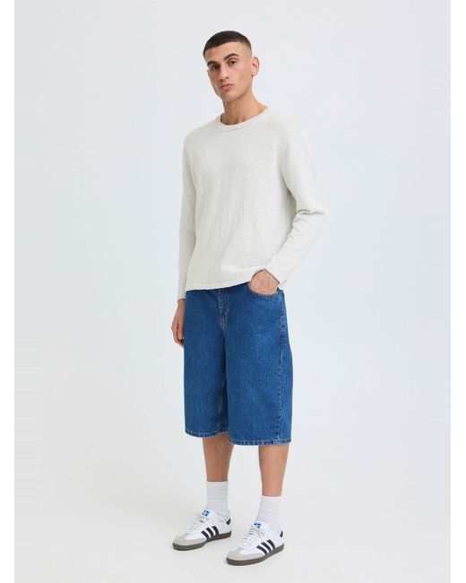 Solid Strickpullover Sdustin in White für Herren