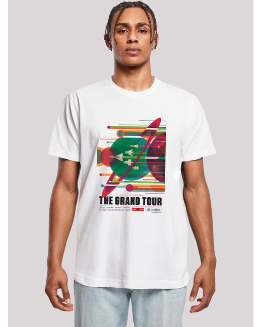 F4NT4STIC T-Shirt Nasa The Grand Tour Interplanetary in White für Herren