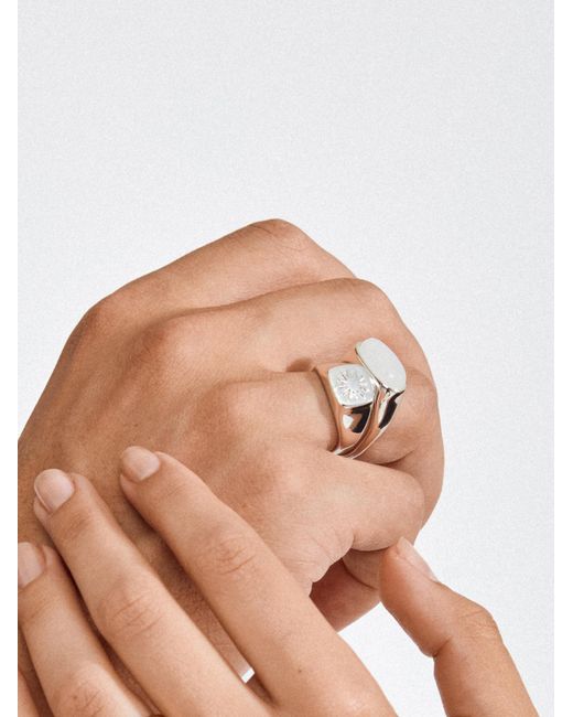 Pilgrim Ring Prism in Natural für Herren