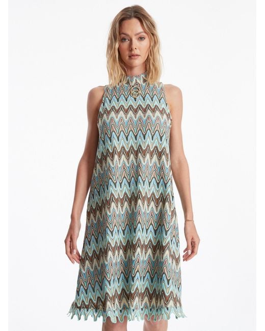 Ana Alcazar Blue Kleid Zefina