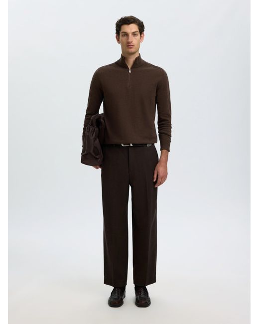 SELECTED Pullover Slhberg in Brown für Herren