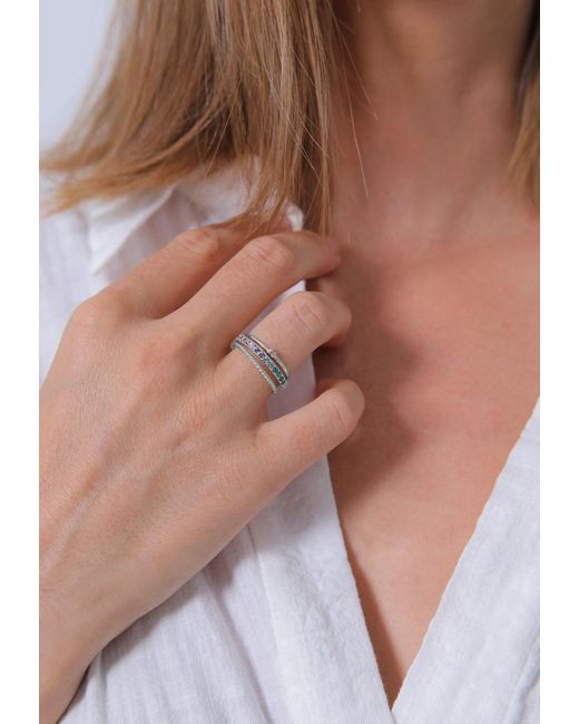 Elli Jewelry White Ring-Set