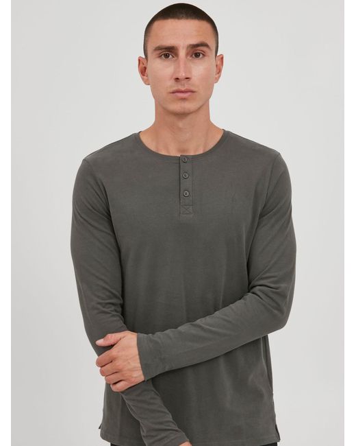 Solid Shirt in Gray für Herren