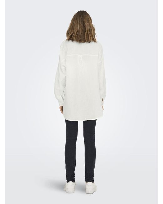 ONLY White Bluse Onlthyra