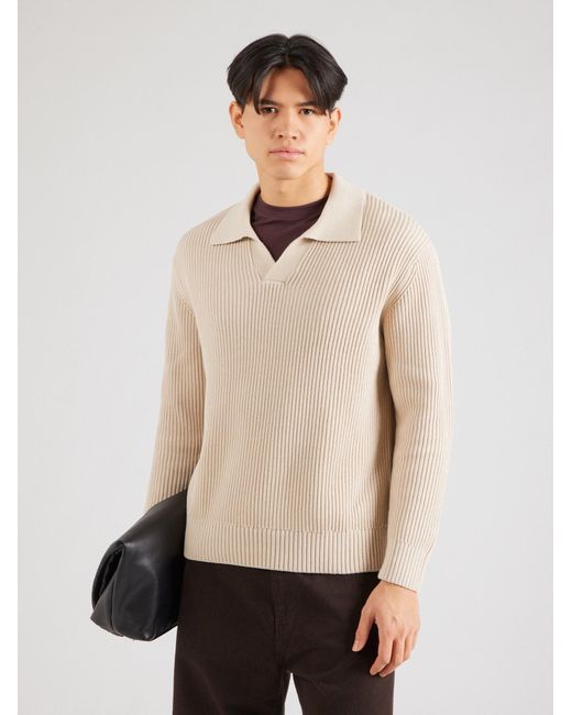 SELECTED Pullover Slhdry in Natural für Herren
