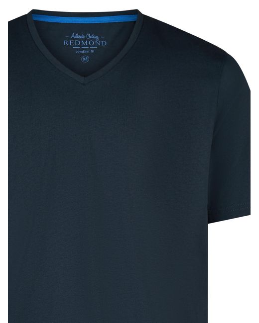Redmond Shirt Basic in Blue für Herren