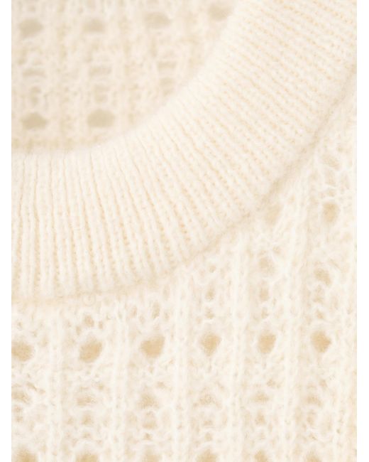 Mango White Pullover Tejado