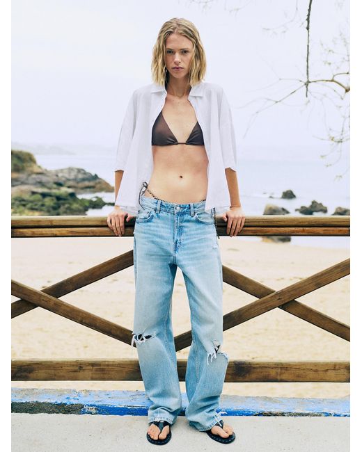 Pull&Bear White Bluse
