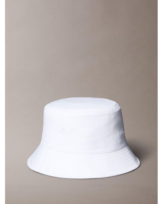 Calvin Klein White Hut Ck Monogram Embroidery
