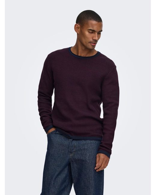 Only & Sons Pullover Onseric in Blue für Herren