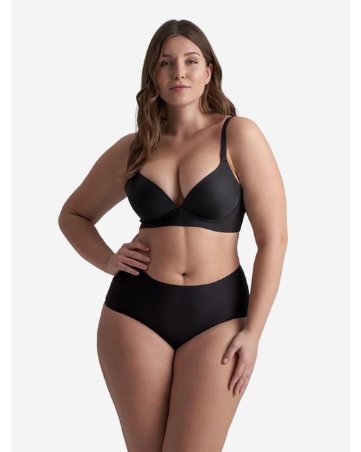 Bye Bra Black Shapingslip Uni Stretch High Brief