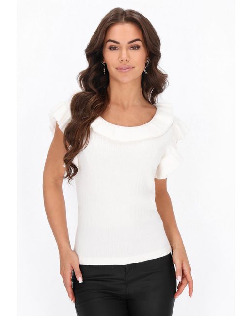 faina White Pullover