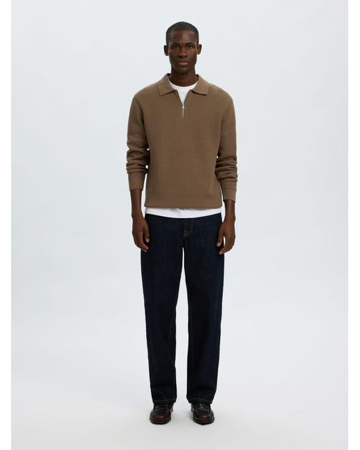 SELECTED Pullover in Natural für Herren