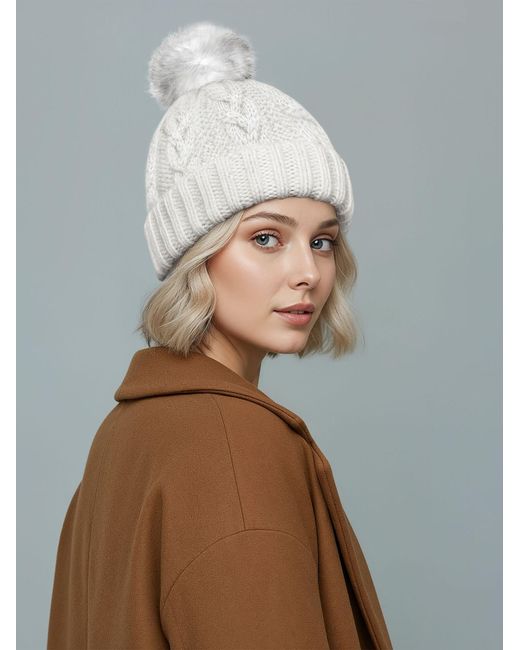 Neverless White Mütze Jule