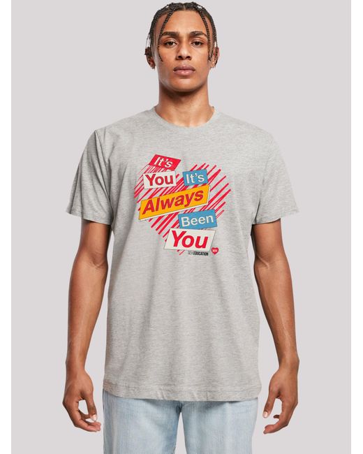 F4NT4STIC T-Shirt Sex Education Its Always You Netflix Tv Series in Gray für Herren