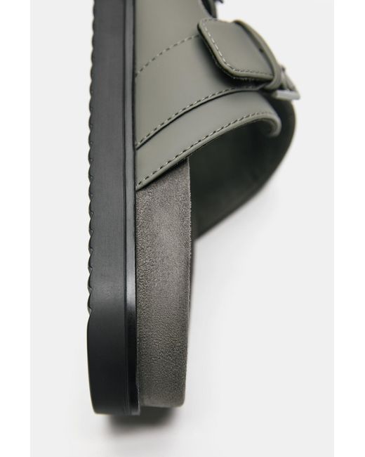 Pull&Bear Pantolette in Gray für Herren
