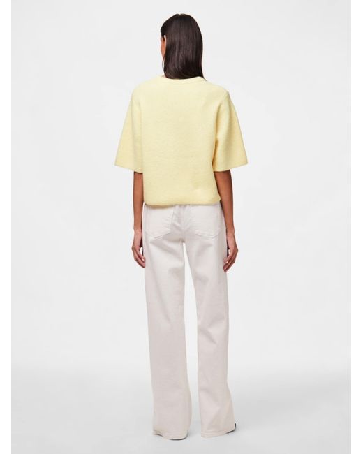 Pieces Yellow Pullover Pcsilly