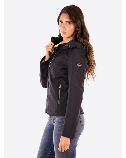 Yes Zee Black Winterjacke Giubbino