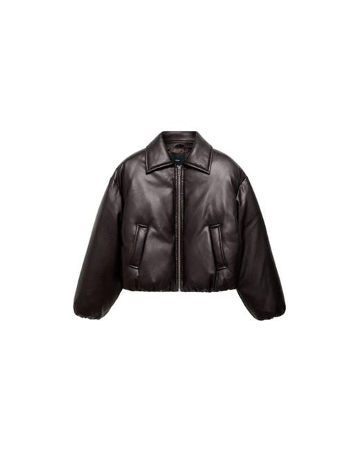 Mango Black Übergangsjacke 'scandal'