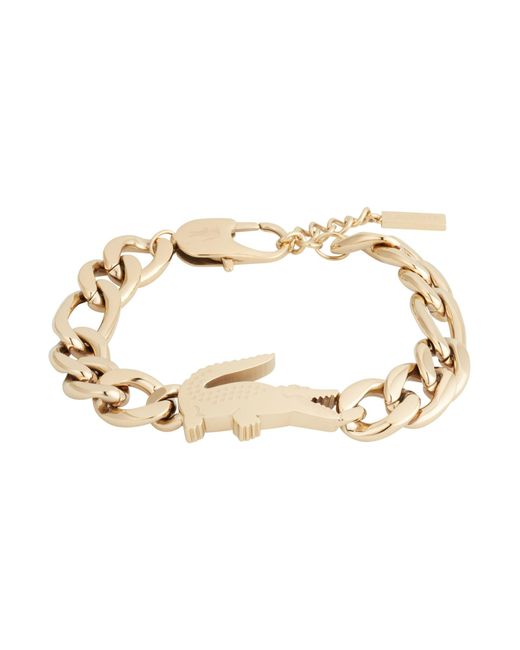 Lacoste Armband Crocodile in Metallic für Herren