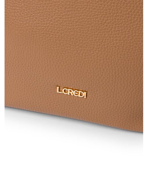 L. CREDI Brown Handtasche Ella