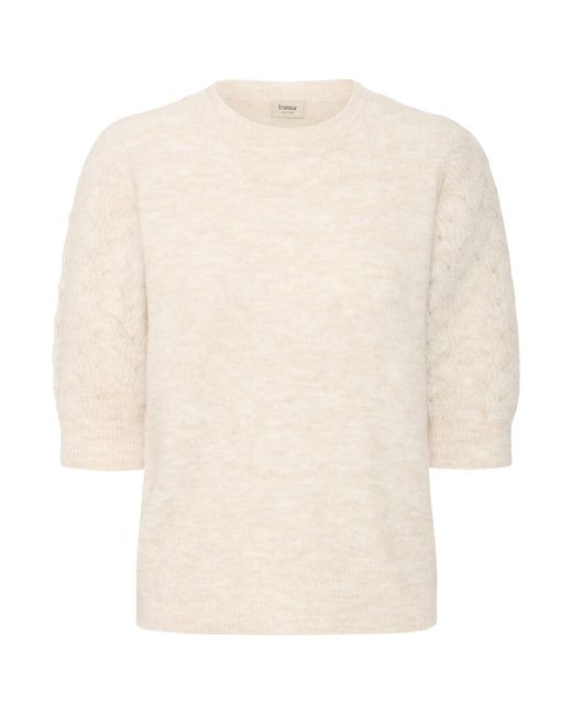 Fransa White Pullover Frkanva