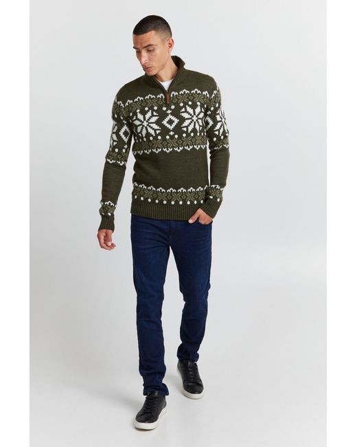 Solid Pullover Norwin in Green für Herren