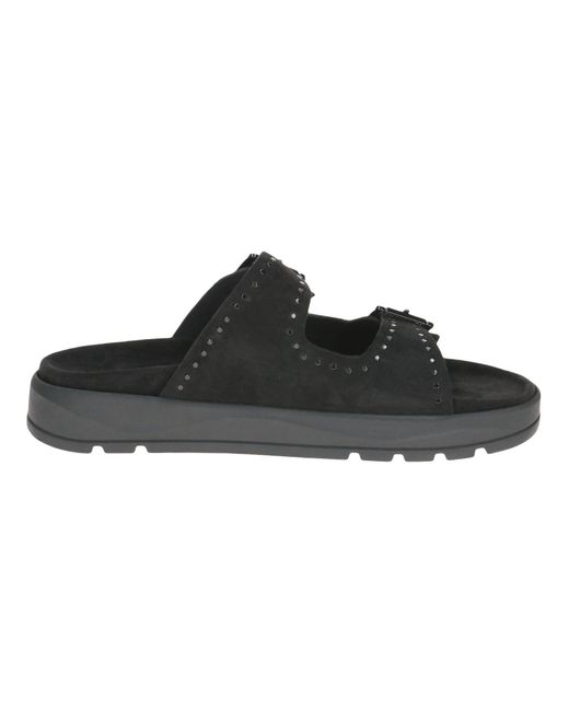 Caprice Black Pantolette