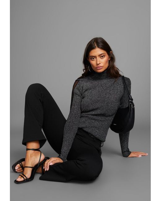 Laura Scott Black Pullover