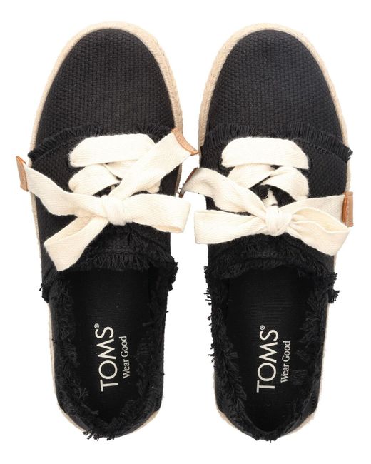 TOMS Black Espadrilles